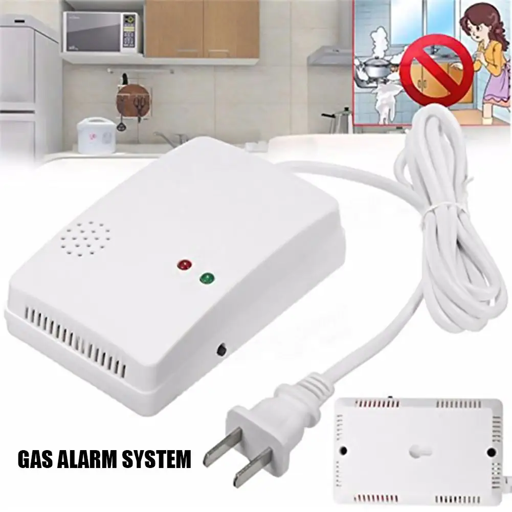 

Gas alarm natural gas kitchen gas detector liquefied gas combustible gas leak detection probe (color box)