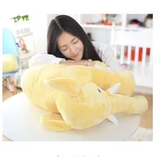 Cartoon 60cm Height Large Plush Elephant Doll Toy Kids Sleeping Back Cushion Cute Stuffed Elephant Baby Accompany Doll Xmas Gift cartoon 53cm kids large plush stuffed elephant toy pillow children sleeping toy