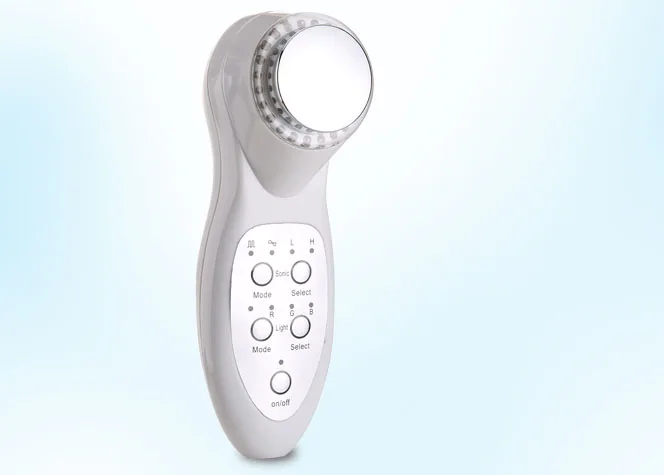 Elettrico Viso Massaggio Di Bellezza Portatile Ultra Sonic 1M Massaggiatore Strumento Di Cura Led Photon Luci Sonic Sollevamento Cleaner Rimozione Del