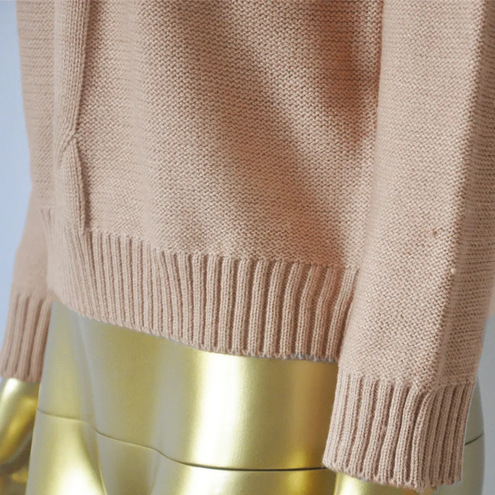 Женский свитер в европейском и американском стиле, осенние и зимние вязаные свободные свитера с длинным рукавом и v-образным вырезом, vestidos SJVD3003