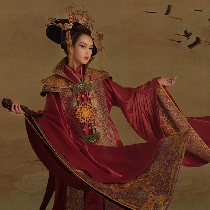 

Kun Lun 2016 Exhibition Autumn New Thematic Costume Domineering Tang Empress Costume for Women Female Costume Hanfu