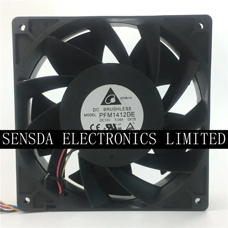 Для delta PFM1412DE 14 см 14038 140x140x38 мм DC 12 В 5.04A 6500 об/мин 280CFM мощный DIY Биткоин Майнер