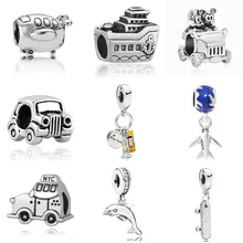Новинка, Европейский Нью-Йорк, подвеска в виде лодки, подвеска из бисера, браслет Pandora, ожерелье, сделай сам, женское ювелирное изделие