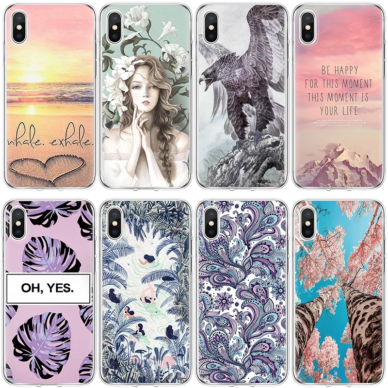 

For Scenery Coque iPhone X Xs Max XR 5 5S SE 6 6S 7 8 Plus For Xiaomi Redmi 4A Mi A1 5X Note 4 4X 5A 5 Pro For Redmi S2 TPU Case
