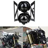 Papanda-faro delantero para moto con soporte de montaje para Honda, Yamaha y Kawasaki, luz frontal gemelos, deporte Dual, lámpara para proyector ► Foto 1/6