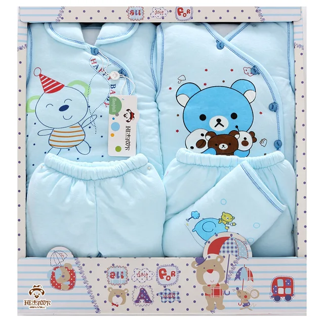 2pcs Lot 2017 Newborn Baby Girl Clothes Autumn Cute Bear Gift Box