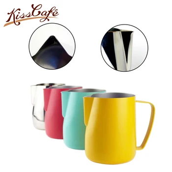 

Colorful Stainless Steel Frothing Pitcher Pull Flower Cup Espresso Cappuccino Art Pitcher Jug Milk Frothers Mug Coffee Tools