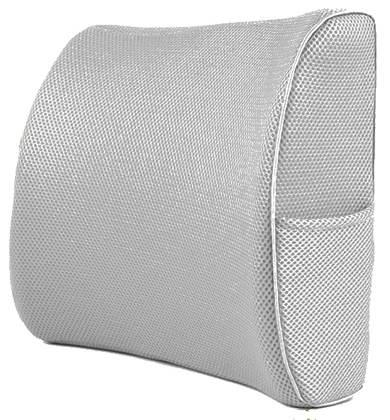Поясничная подушка для облегчения боли в поясничной области, подушка для поддержки осанки с эффектом памяти премиум класса для офиса для автомобилей, стульев, диванов, инвалидных колясок - Цвет: Gray