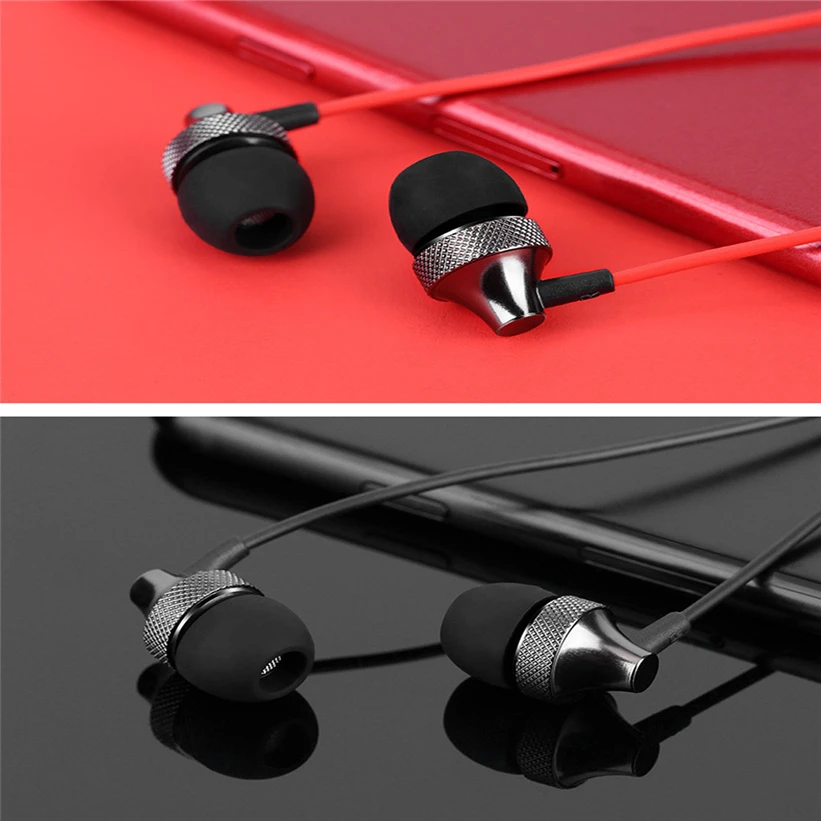 Наушники carprie In-Ear Supper Bass металлические наушники микрофон прослушивание музыки прием вызова для телефона 90107