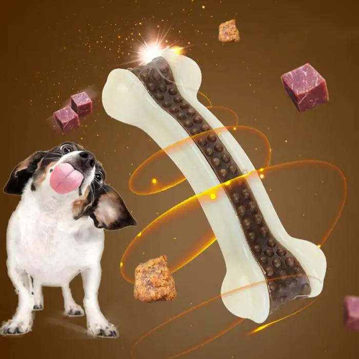Игрушка для жевания собак в форме кости, устойчивая к укусам, жевательная палочка для чистки зубов, аксессуары для домашних животных GHS99
