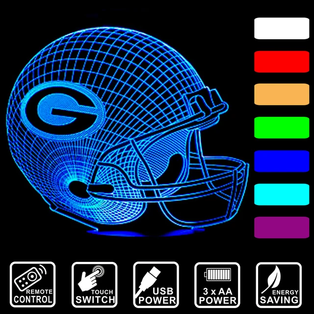 green bay lighting wisconsin baseball cap green bay packers 3d led night light color changing table lamp remote control green bay lighting wisconsin baseball cap green bay packers 3d led night light color changing table lamp remote control