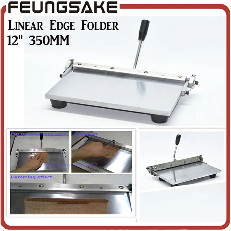 

Fastship DHL 12" 300MM Leather Manual Folding Machine Linear Edge Folder Tool folding machine machine stainless steel machinery