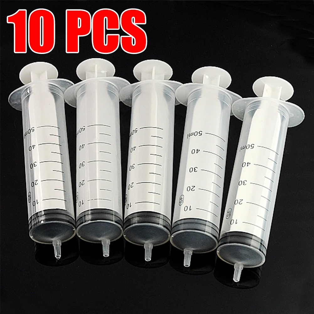 HOT 10Pcs Disposable Syringe 1ml 2.5ml 3ml 5ml 10ml 20ml 30ml 50ml Enema Medica Yringes Feeder Needle Glue Disposable Syringe