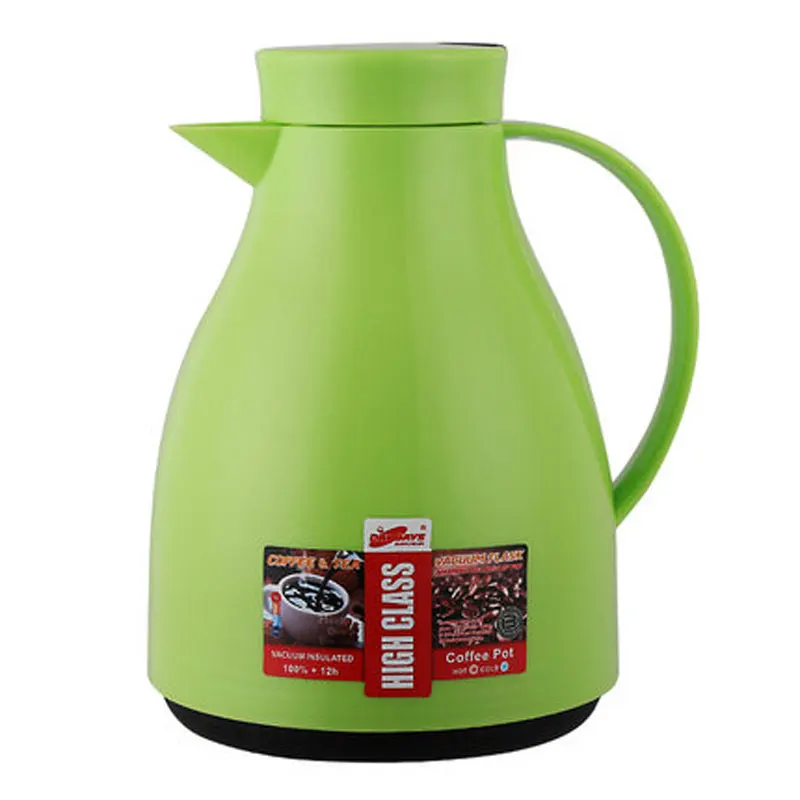 DAYDAYS 1000ml Glass Thermos Flask Coffee Tea Thermocup Green Color