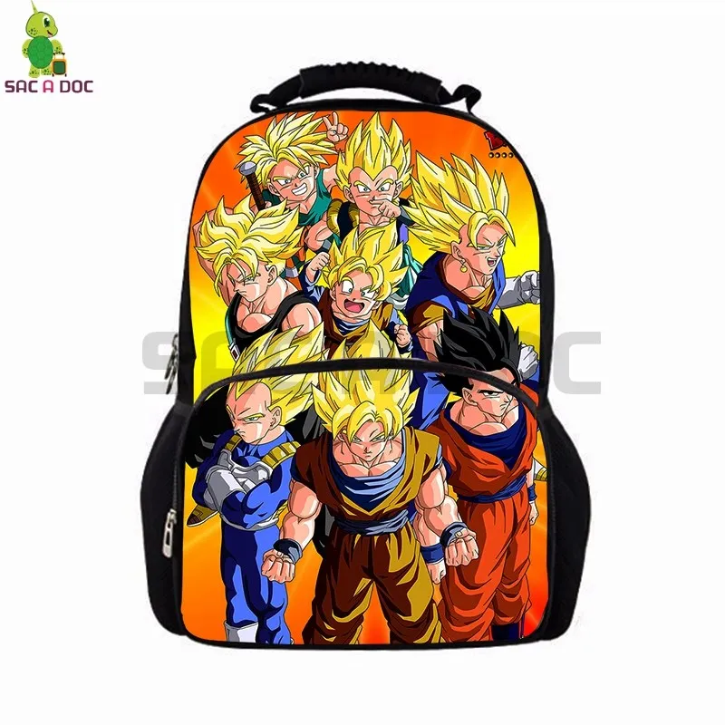 

Dragon Ball Super Saiyan Goku Backpack Women Men Casual Travel Bags School Backpack for Teenage Boys Girls Large Laptop Backpack
