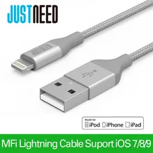 2016 Original MFi certified Nylon Line 8 pin lightning Mobile Phone Cable usb data sync charger for iPhone 6 6s 5s iPad iOS 8 9