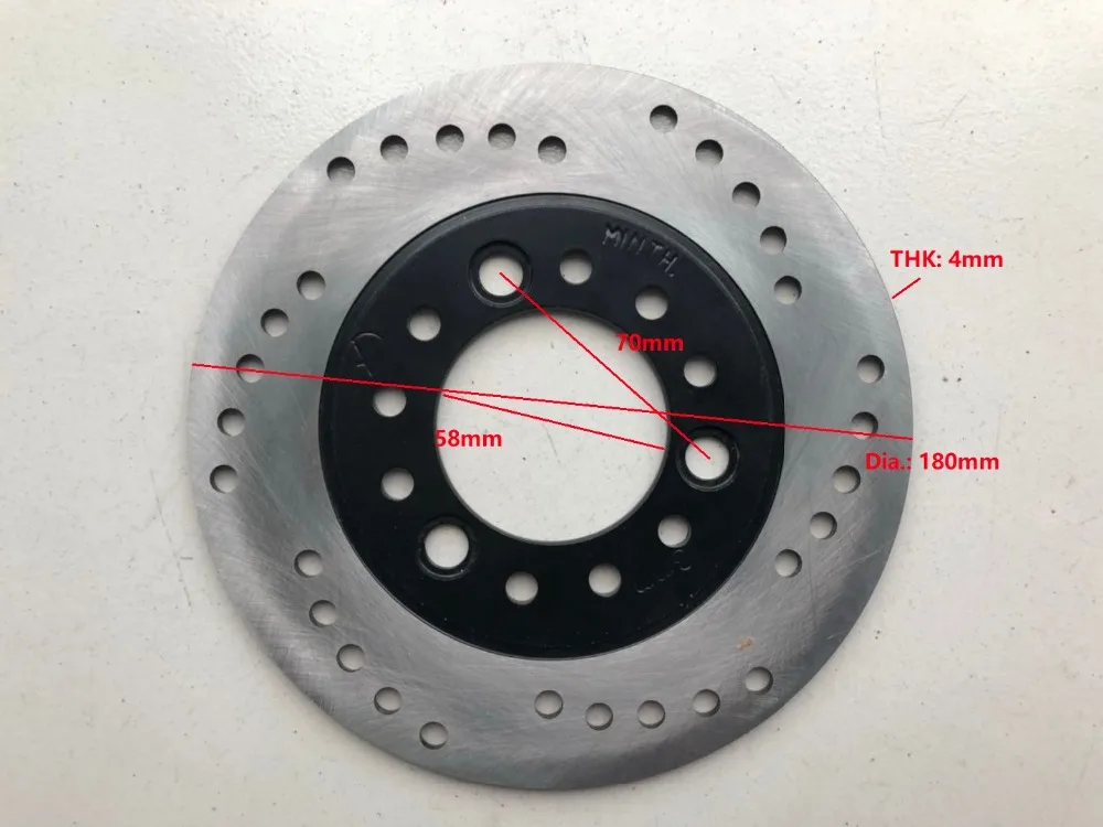 Диаметр 180 мм Тормозной диск для QJ Keeway китайский GY6 скутер Honda Yamaha Kawasaki Мотоцикл ATV Мопед картинг запчасти
