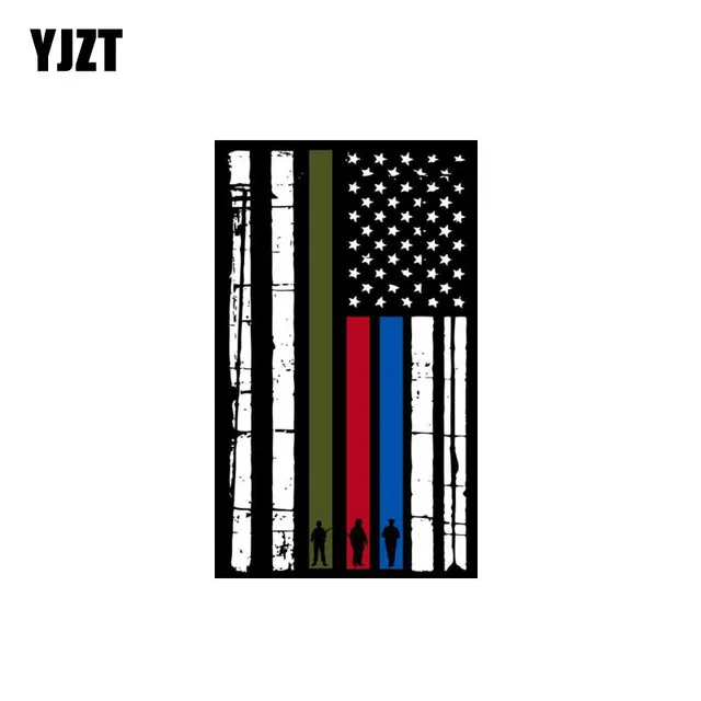 yjzt 7 3cm 12cm vertical flag american flag firefighter police