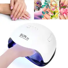 Лампа для ногтей 80 Вт Профессиональная маникюрная лампа для дизайна ногтей Гель-лак быстрое сушильное устройство светодиодный свет инструменты для ногтей