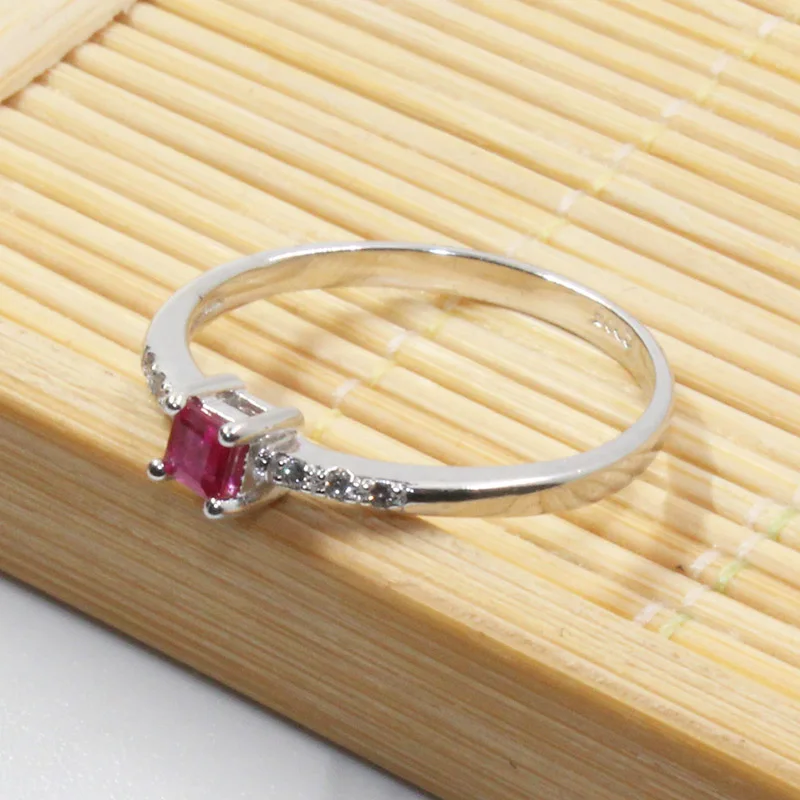 Женское кольцо с красным Рубином серебро 2 8 пробы x 100% мм|gifts for women|gift giftsgift women |