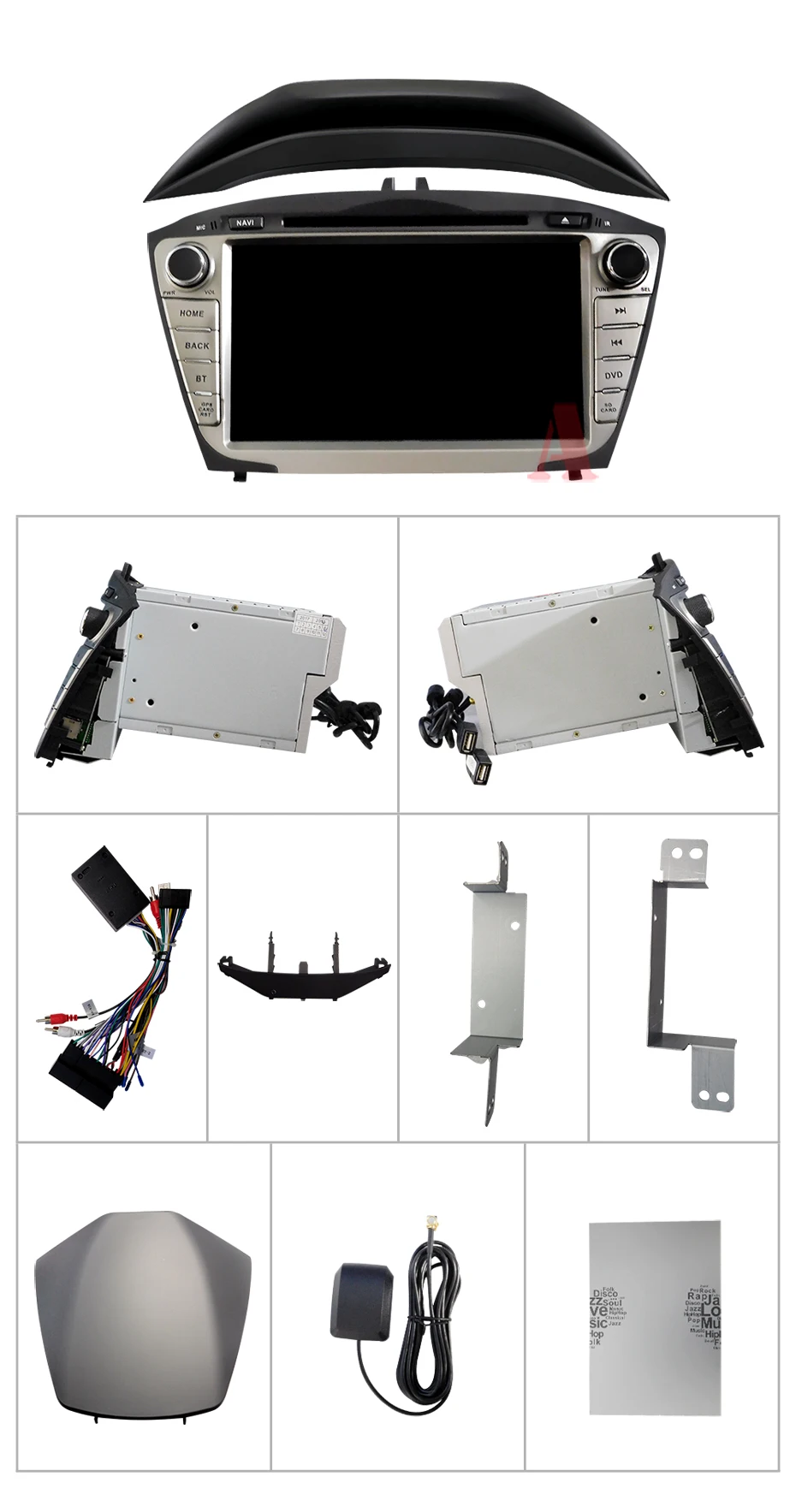 Top DSP IPS Car dvd Multimedia Player 8 core 4G 64G 2 Din Android 9 For Hyundai IX35 TUCSON 2009-2015 car radio GPS Navigation OBD2 22