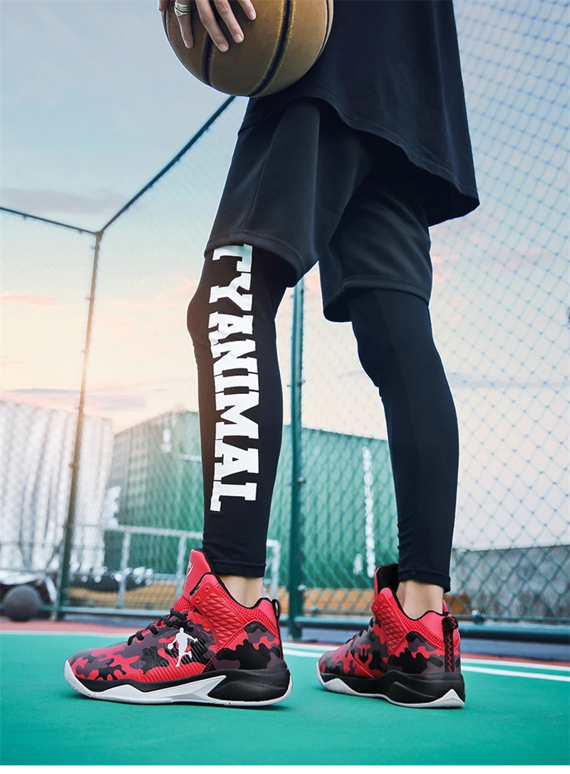 Jordan/мужские баскетбольные кроссовки с высоким берцем, баскетбольные кроссовки, мужские противоударные кроссовки, дышащая Спортивная обувь унисекс