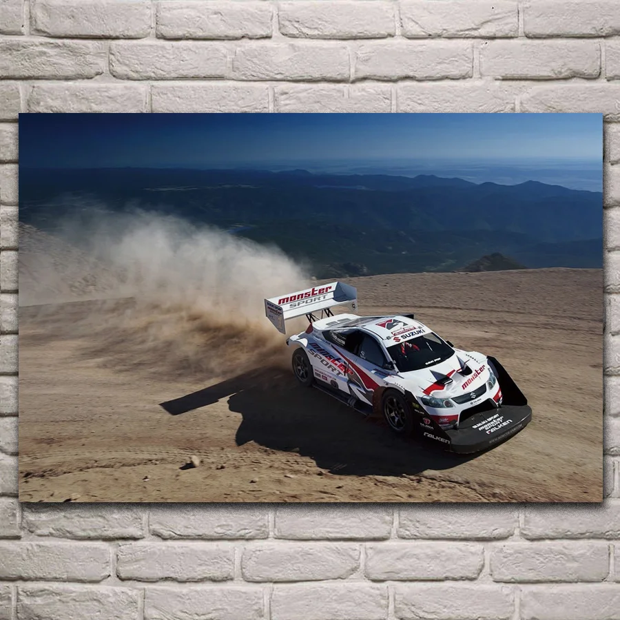 7 Rally Racing Inspirational Artwork Motivation Quote Print Sports Cars Poster