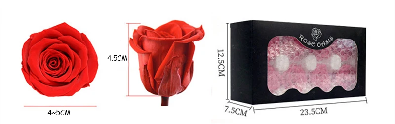 JAROWN Dry Eternal Rose Flower Head Handmade Dried Flowers DIY Bouquet Decoration Wedding Gift Box Fitting Home Decor Flores (13)