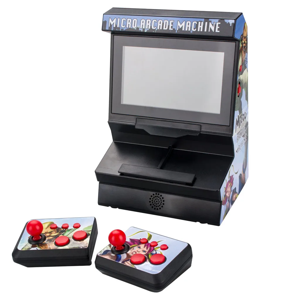 WOLSEN 4.3 Inch Wireless arcade controller Mini Arcade handheld game console 300 games Big Screen video game console for gift