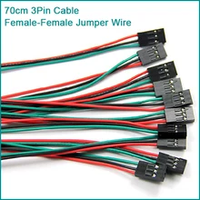 1PC 70cm 3Pin Cable set Female Female Jumper Wire for font b Arduino b font 3D