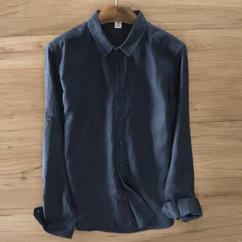 

2019 Spring New Good Quality Chemise Homme Manche Longue Turn Down Collar Multi Colors Men Shirt Slim Fit