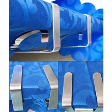 Elastic Adjustable Tablecloth Clips Hardware Household Clamps Stainless Steel
