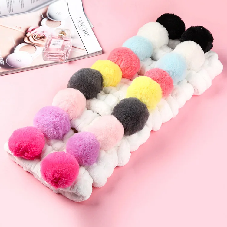 kids infant child girls and Mom elastic ribbon headband Double ball headwrap hair bands Korea Style Accessories For Party (9)