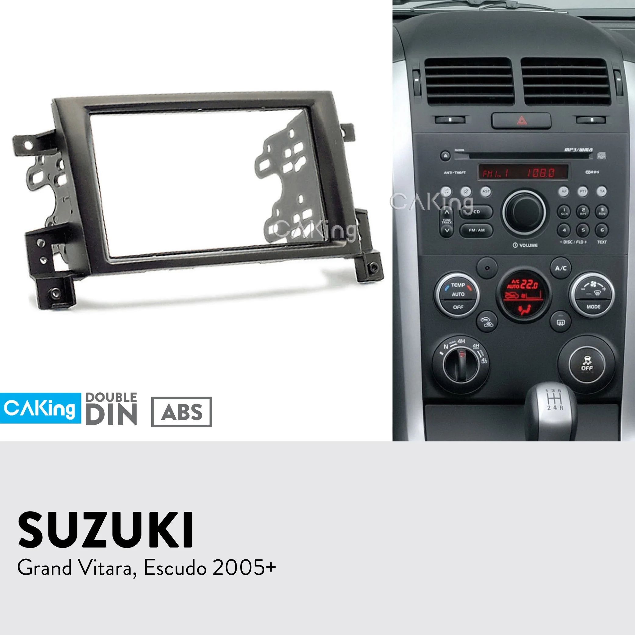 Автомобильная панель радио для SUZUKI Grand Vitara, Escudo 2005+ набор для установки приборной панели переходная пластина крышка адаптера крышка консоли