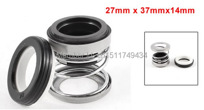KTS 14mm Inner Diameter Water Pump Mechanical Shaft Seal Single Coil Spring for Self-Priming Pump T-103 