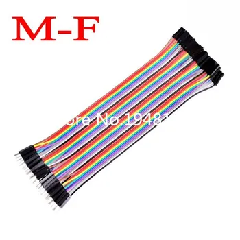 

40pcs 20cm 1p-1p female to male jumper wire Dupont cable for Arduino Breadboard