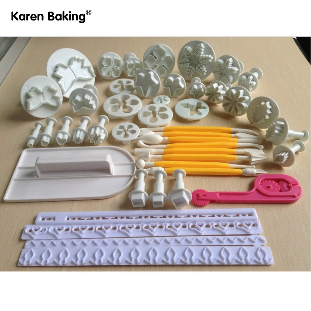 14PCS Sugarcraft Cake Decorating Fondant Plunger Cutters Tools Mold Cookies shan 