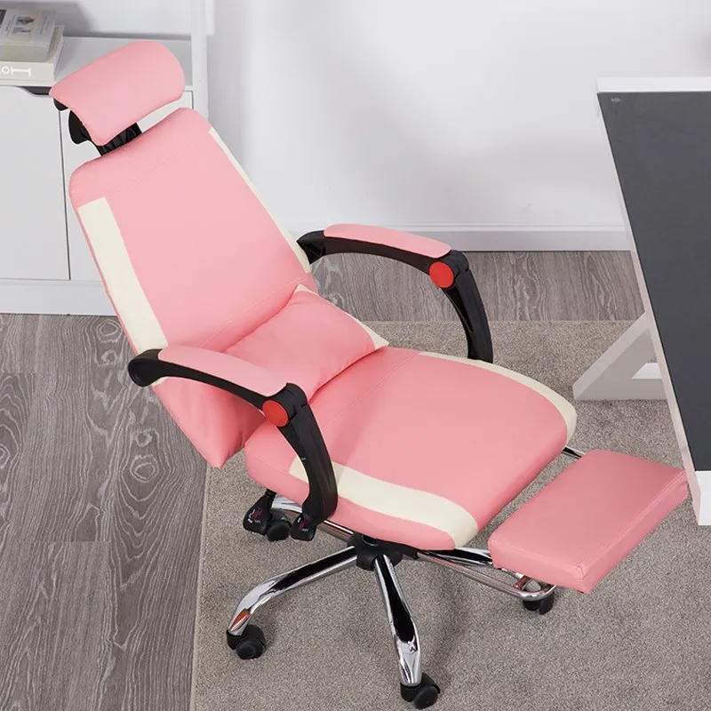 

European Swivel To Work In An Office Bring Armchair You Pink Colour Princess Electric Chair