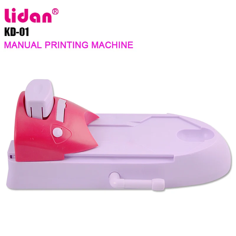 LIDAN машина для печати ногтей DIY легко управлять 5 шаблонов лак набор тарелок