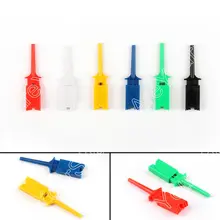 Areyourshop 6Pcs/60Pcs 6Color SMD IC Logic Analyzer Mini Grabber Test Clip Wire Hook Probe Jumper