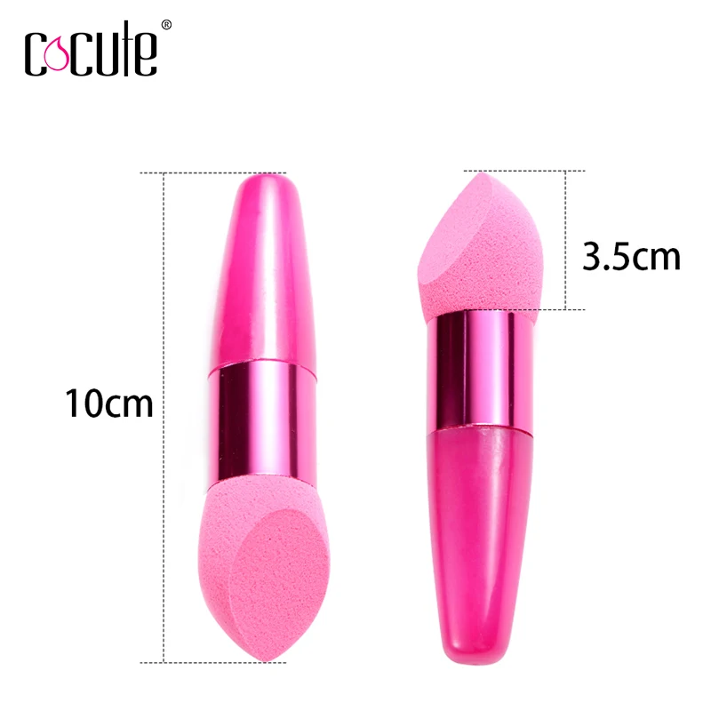 

Cocute Girl gift 1pc Makeup Foundation Sponge with handle Cosmetic Puff Powder Smooth Water Drop Puff Beauty esponja