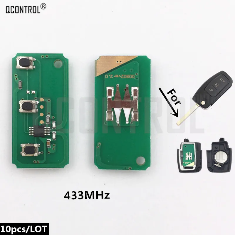 

QCONTROL Автомобильная электронная плата дистанционного ключа для Ford Fusion Focus Mondeo Fiesta Galaxy Auto Control