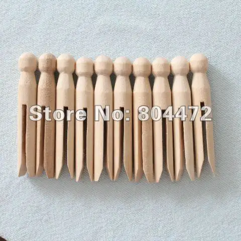 

10x Natural wood dolly peg Traditional Dolly Style Wooden Clothes Pegs Dolly Clothespins Round Wooden Clothes Pins Wooden Crafts
