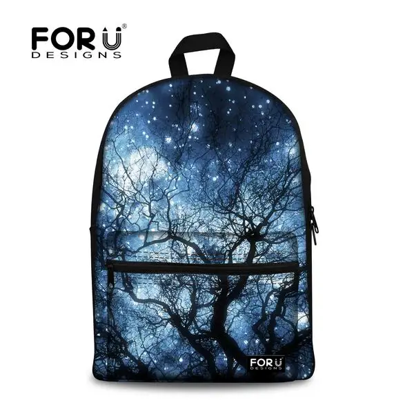 FORUDESIGNS/Galaxy Printing рюкзак для девочек-подростков, с принтами вселенной, космоса; парусиновые рюкзаки, Для женщин Рюкзак Детские ранцы - Цвет: 2U0026J