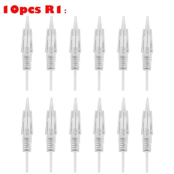 

10pcs R1/R1 Blunt/R2/R3/R5/R7 Disposable Screw Tattoo Needles Cartridge Microblading Pen Permanent Makeup Machine Accessorie