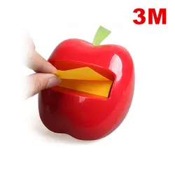 3M post-it 76 мм * 76 мм съемный Sticky apple в форме распределитель combo Примечания канцелярских APL330