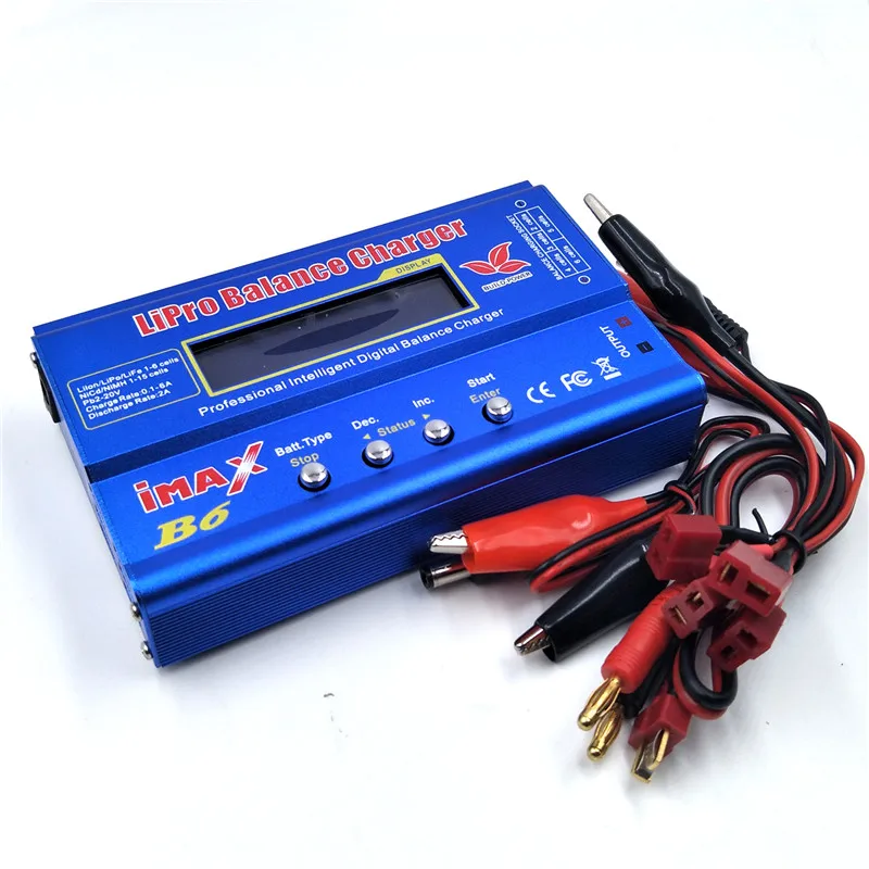 Устройство зарядное IMAX B6 B6AC B3 80 Вт с ЖК экраном|balance charger|imax b6 80wbattery balancer |