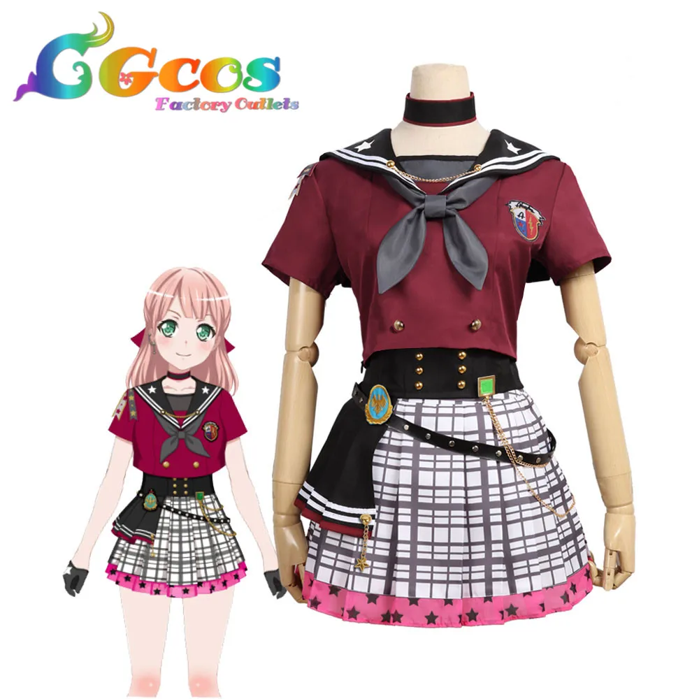 CGCOS Косплей Костюм BanG Dream! Afterglow Lost One Uehara Himari Платье Аниме Униформа Хэллоуин
