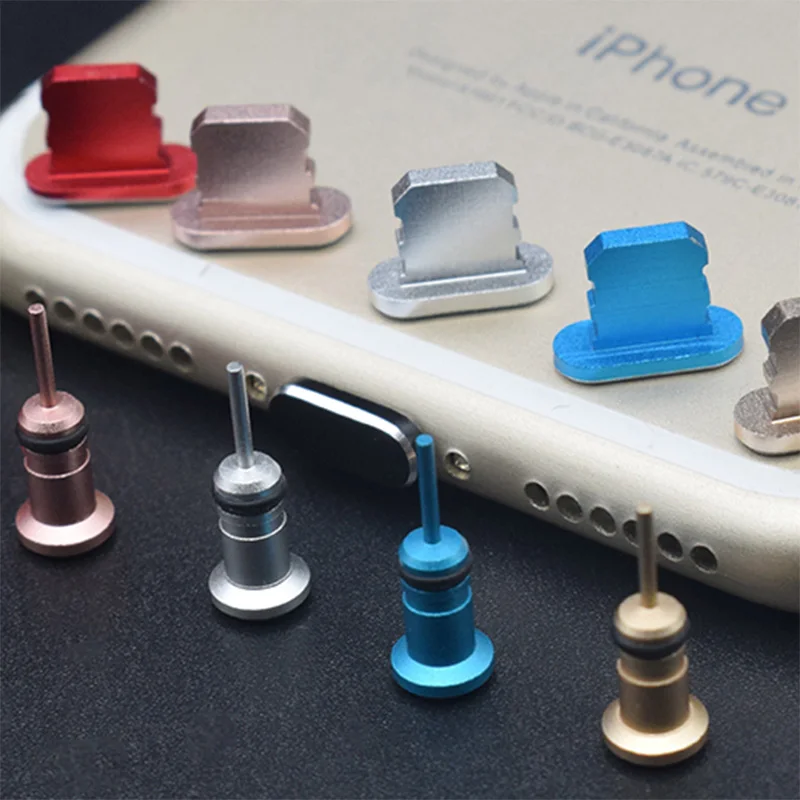 

Metal Dust plug Charging Port Dust Plug for Apple Ipad Air Ipad Pro IPAD Mini Dust Plug For Ipad2 3 4 Phone Accessories Card Pin