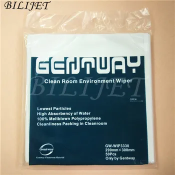 

10 packs (50pieces/pack) Genuine inks printhead glass screen monitor cleanroom wipers gentway clean room environment wiper